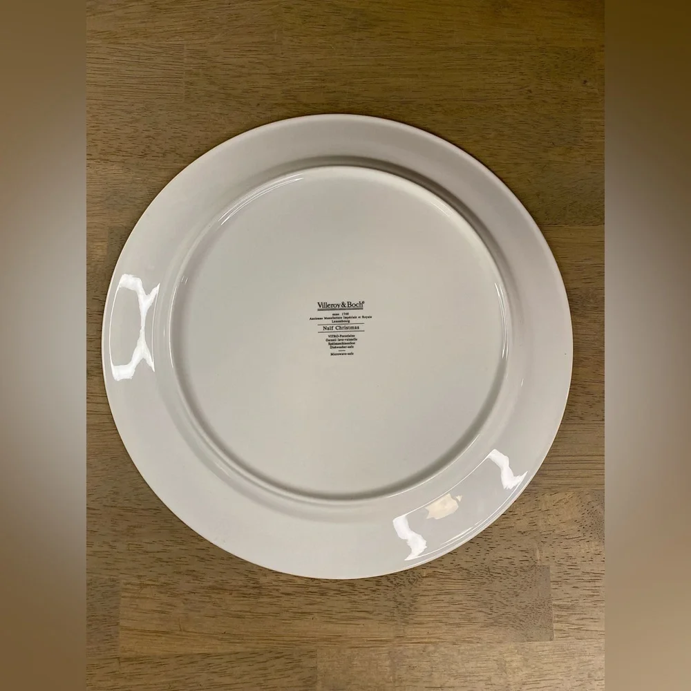 Villeroy & Boch Naif Christmas Snow Scene Charger Plate‎  Signed Laplau 12
